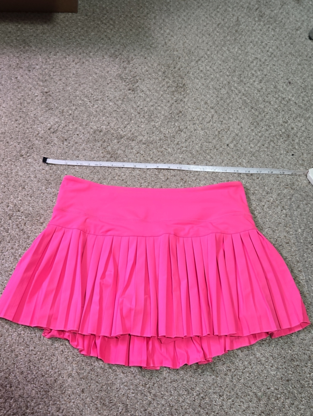 Bright Hot Pink Pleated Tennis Skort
